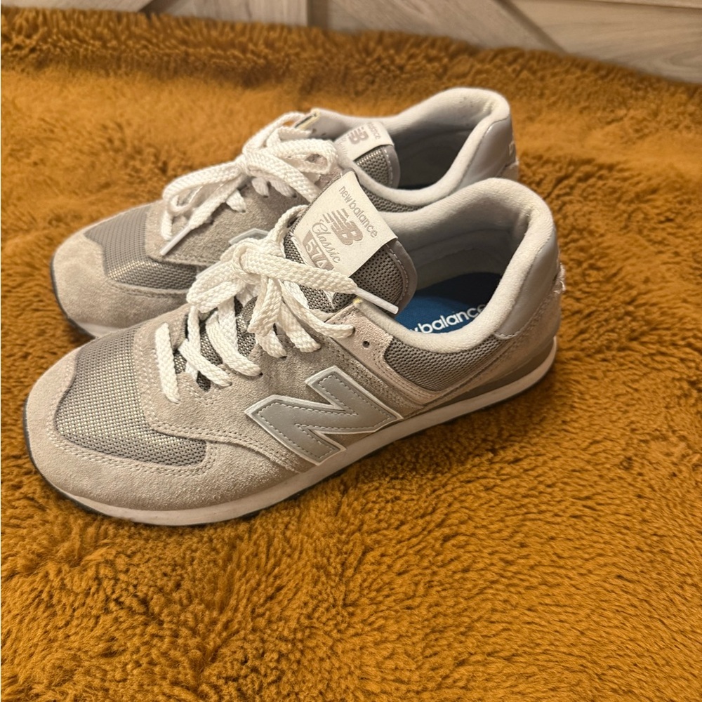 New Balance Light Gray Athletic Shoes